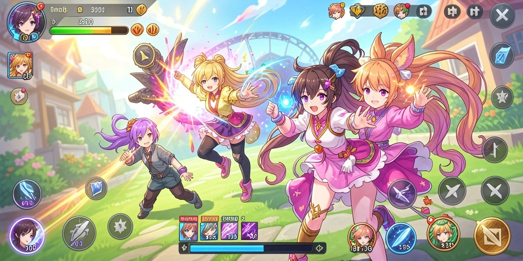 Mode multiplayer yang menghubungkan pemain dari seluruh dunia.